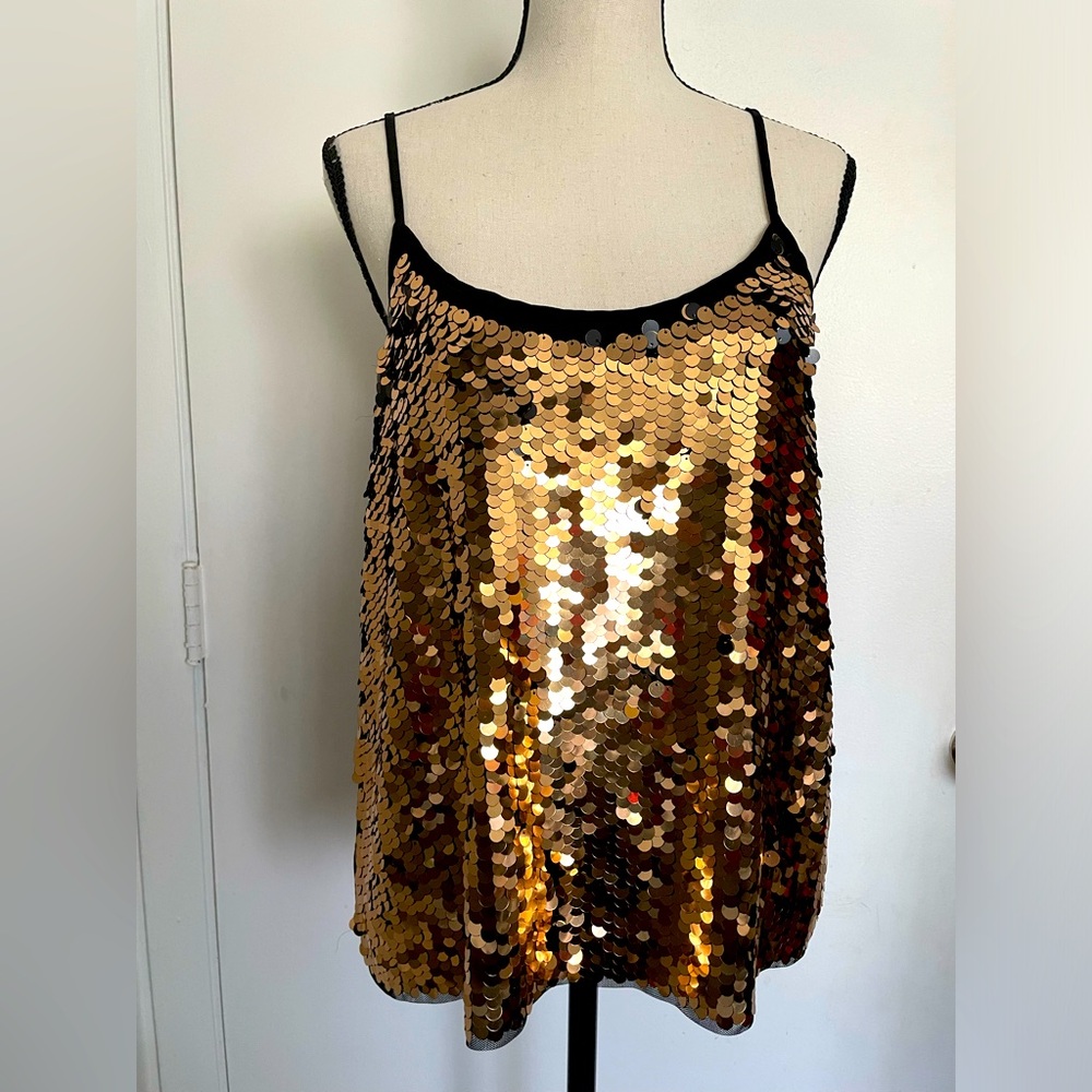 M/SKIRT/GOLD/SEQUINS/USED